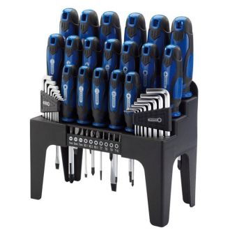 Draper 44 Piece Screwdriver Set - Blue