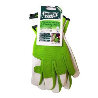Draper Expert Premium Leather Gardening Gloves - XL