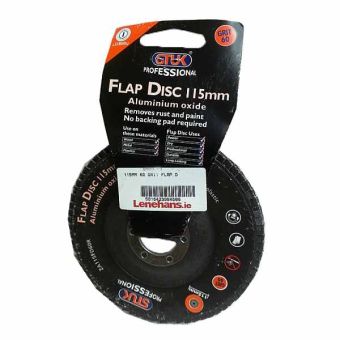Stuk Aluminium Oxide Grit 60 Flap Disc - 115mm