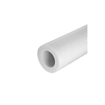 White Plastic Round Tube - 7mm x 1m
