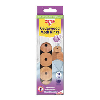 Zero In Cedarwood Rings - Clothes Moth Repeller