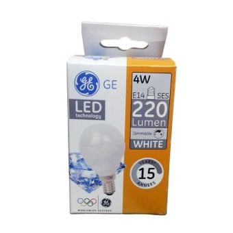 GE 4W LED Golf E14/ SES Lightbulb