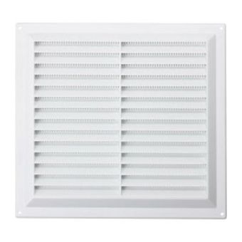 White Plastic Vent Louvre 9" x 9" 229mm x 229mm