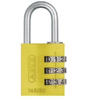 Combination Padlock Yellow - 30mm