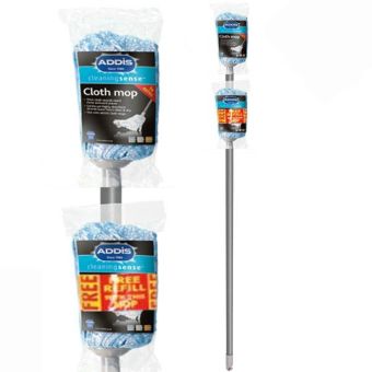 Addis Cloth Mop And Free Refill - Metallic