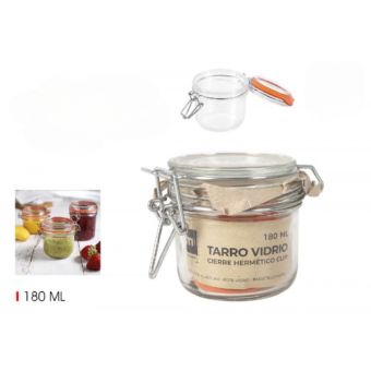 Airtight Glass Clip Jar 180ml