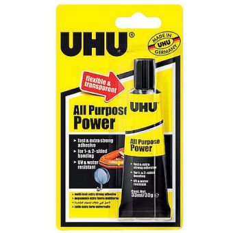 UHU All Purpose Power Transparent Adhesive - 33ML
