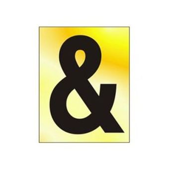 75mm Pol. Gold Effect - Character '&'