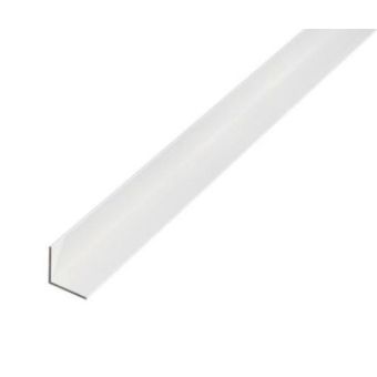 Angle Profile PVC White - 10 x 10 x 1 / 1m