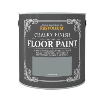 Rust-Oleum Chalky Finish Floor Paint - Anthracite 2.5L