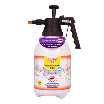 Anti-Bacterial Ant and Cockroach Killer I Pressure Sprayer with Adjustable Nozzle and Germ Control 1.5L