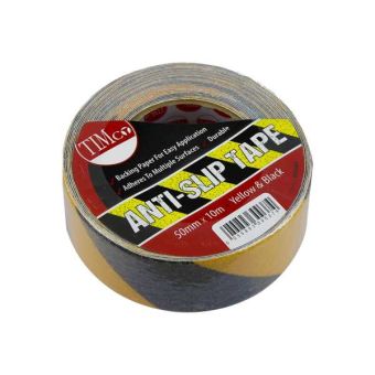 Anti Slip Tape - Black/Yellow - 10m x 50mm