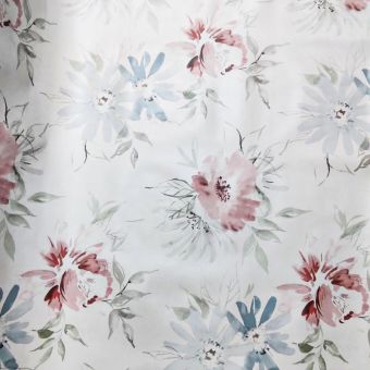 Pink & Blue Floral Oil Cloth