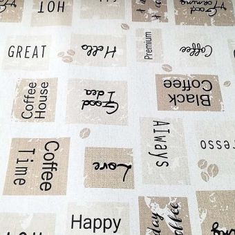 Coffee House Oil Cloth