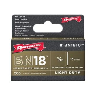 Arrow Brown Brads 15mm (Pack of 500)