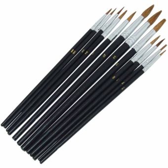 12 Piece Pointed Tip Art Brush Set