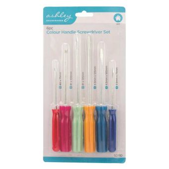 Ashley 6pc Colour Handle Screwdriver Set
