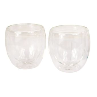 Ashley Double Wall Glass Coffee Cups