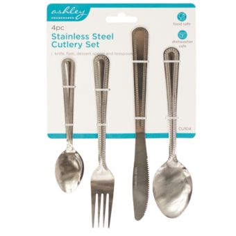 Ashley Stainless Steel Cutlery Set - 4 pieces