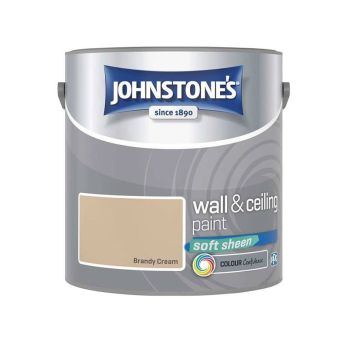 Johnstones Wall & Ceiling Soft Sheen Paint - Brandy Cream 2.5L