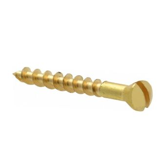 Brass Wood Screw - 3/4" x 4mm