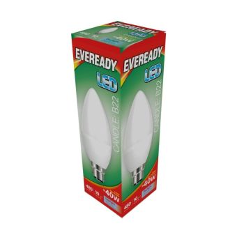 Eveready 6W Opal LED Daylight B22 Lightbulb