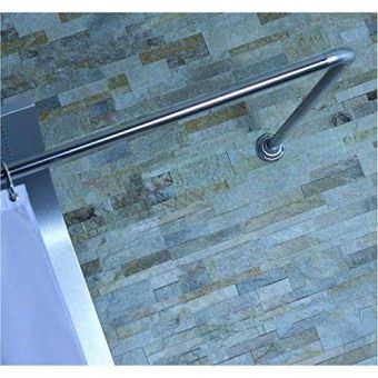 Blue Canyon Chrome L-Shape Curtain Rail