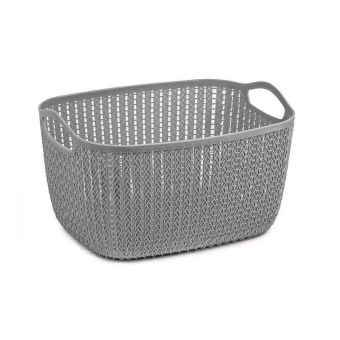 Blue Canyon 20L Grey Lace Storage Basket