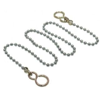 Chrome Plated Ball Chain 12'' - 300mm