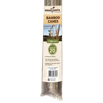 Grassroots Bamboo Canes - 1.2m Pack Of 20