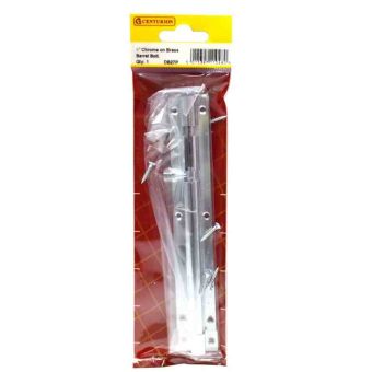 150mm x 25mm (1") Chrome Plated Straight Barrel Bolt
