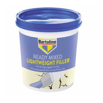 Bartoline Lightweight Ready Mixed Filler - 500ml I Interior and Exterior Use Quick Drying No Sanding Required