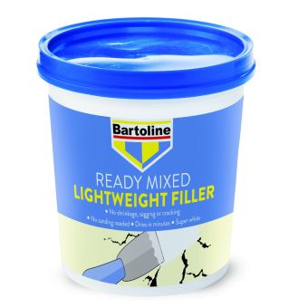 Bartoline Lightweight Ready Mixed Filler 1L – High Performance, No-Sanding Filler for Large Cracks and Gaps