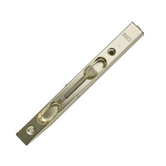 Basta Polished Satin Nickel-plated Brass Effect Powder-coated Steel Flush Hinge Door Bolt