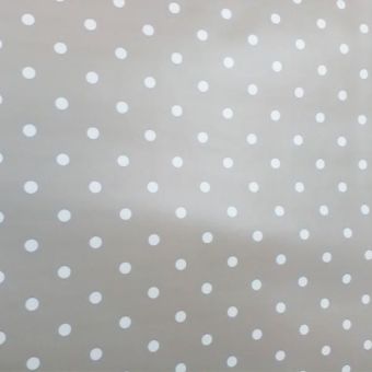 Beige Polka Dot Oilcloth
