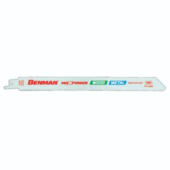Benman 71876 Reciprocating Saw Blades for Wood and Metal 230mm 5-Pack