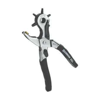 Benman Revolving Hole Punch – Heavy-Duty Multi-Size Punch Tool for Leather, Fabric & Canvas (2.0mm – 4.5mm)