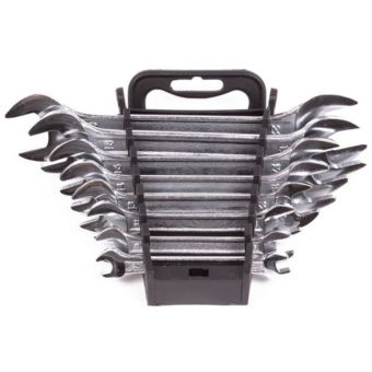 Benson 8 Piece Metric Wrench Set 8-19 mm with Storage Holder – Durable Hand Tools for Professional and DIY Use