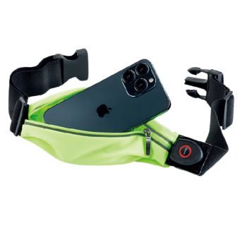 Benson Water Resistant Waist Bag with Reflective LED Light, 3 Light Modes 90cm - Black