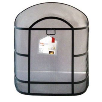 De Vielle Premium Heavy Duty Curved Top Fireguard - 25"