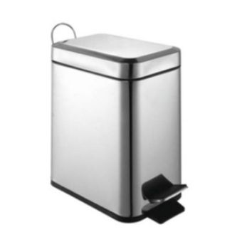 Stainless Steel Effect Slimline Pedal Bin - 5L