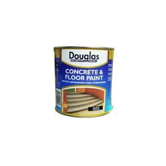Douglas Concrete & Floor Paint - Black Satin Finish 1L
