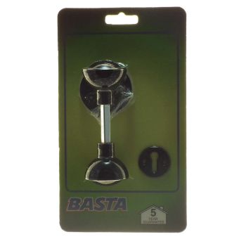 Basta Black Rimlock Door Knobs