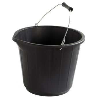 3 Gallon / 14Lt Black Bucket