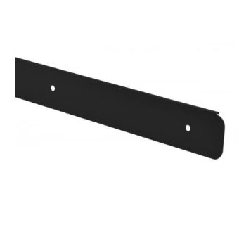 Black Bullnose End Worktop Trim 40mm - 10mm Radius