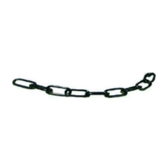 3mm x 21mm Black Welded Steel Coil Chain - Price per metre