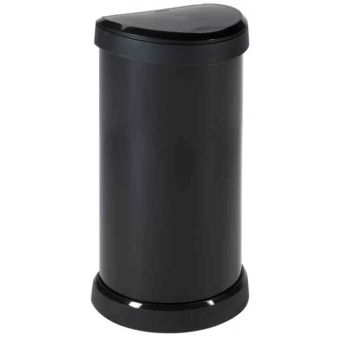 Curver Deco Bin 40L - Black Finish