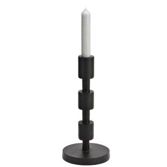 Black Metal Candle Holder 11x25x11cm
