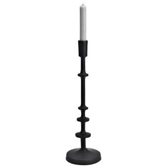 Black Metal Candle Holder 12 x 42 x 12cm