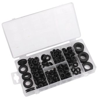 Black Rubber Cable Grommets - set of 180